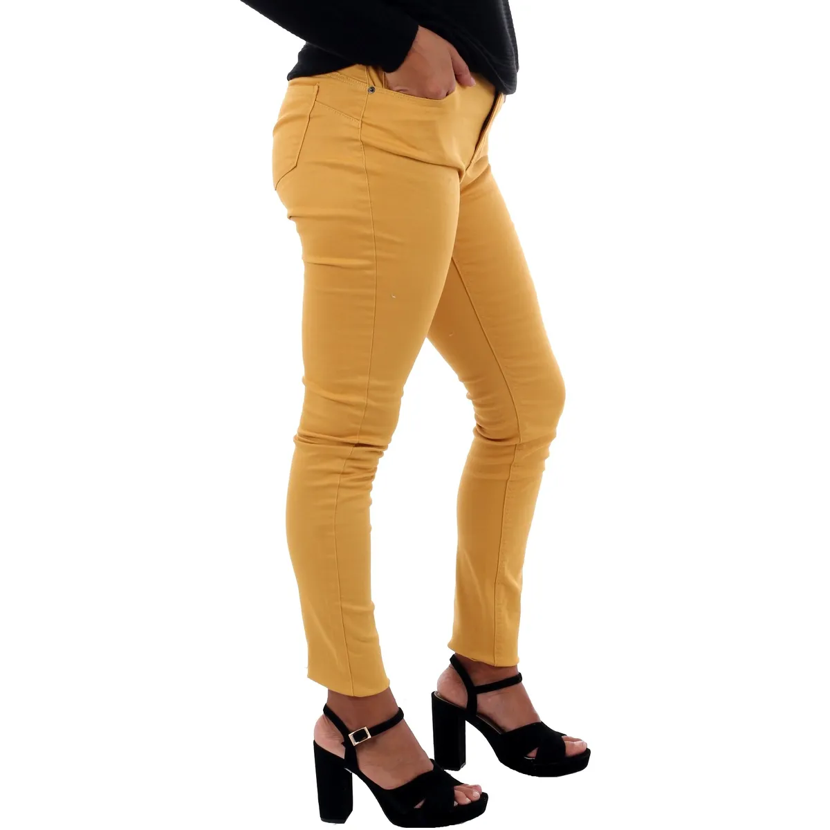 10210798 VMHOT SEVEN MR SLIM PUSH UP PANTS AMBER GOLD