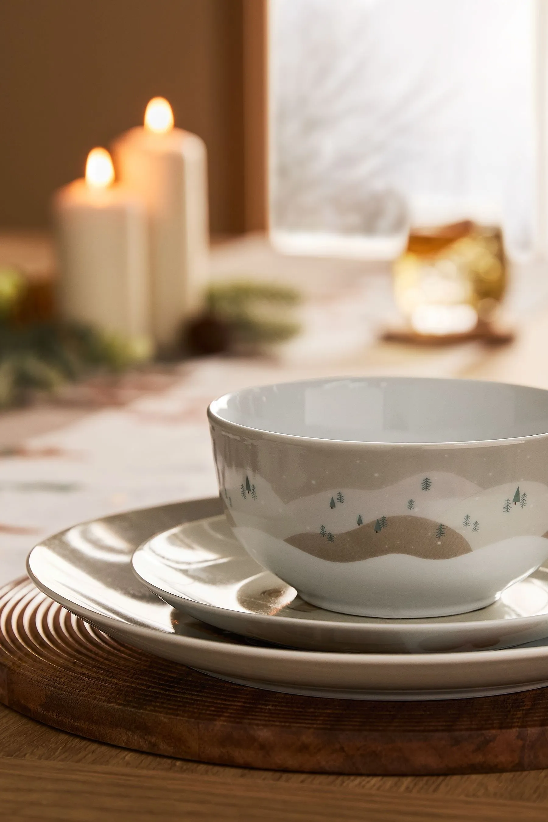 12 Piece Gingerbread Dinner Set