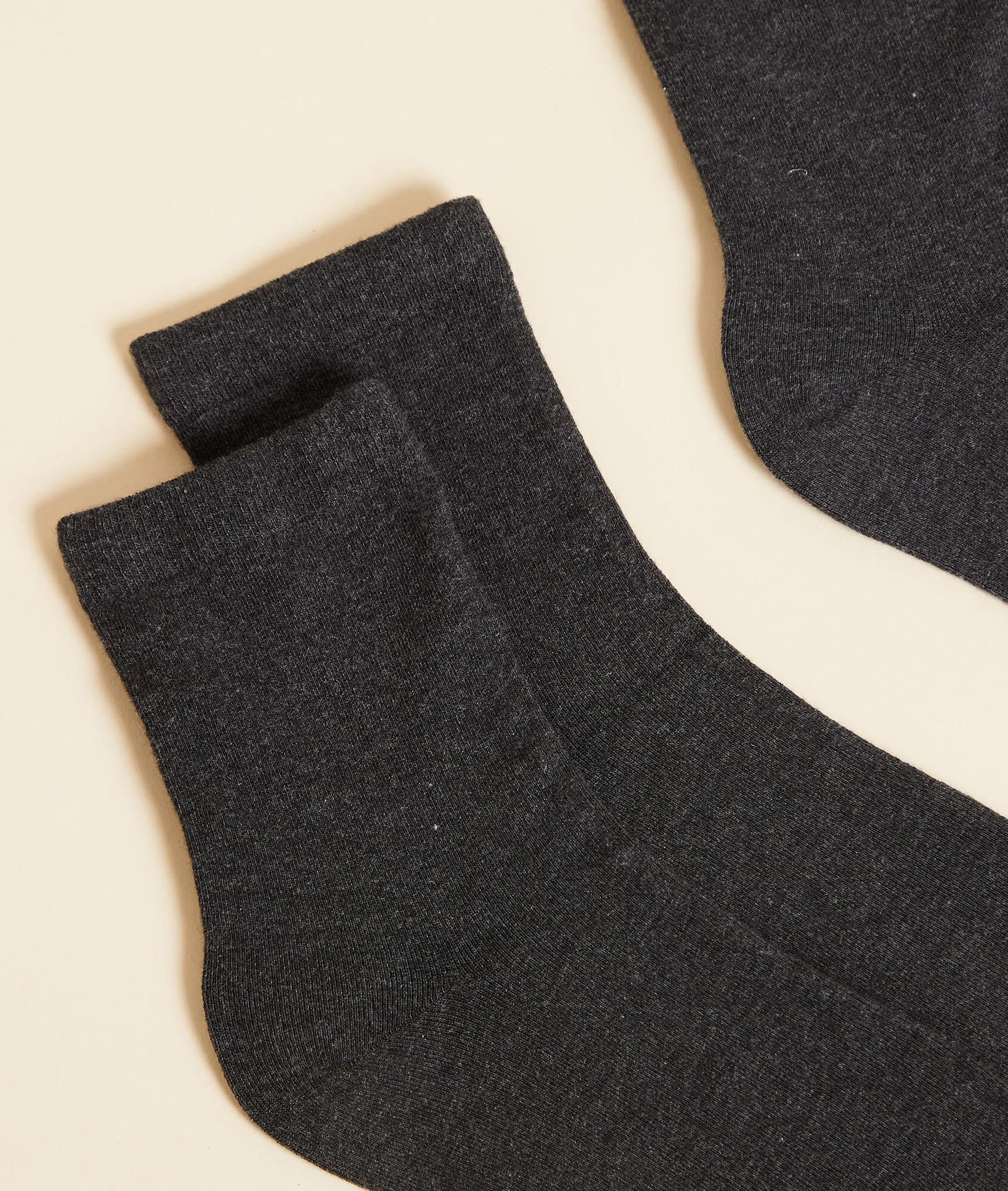 2 PARES DE CALCETINES WARM ME UP GRIS  ETAM