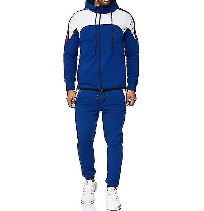 2 Piece Tracksuit Casual Workout Sports Jacket and Pants Set