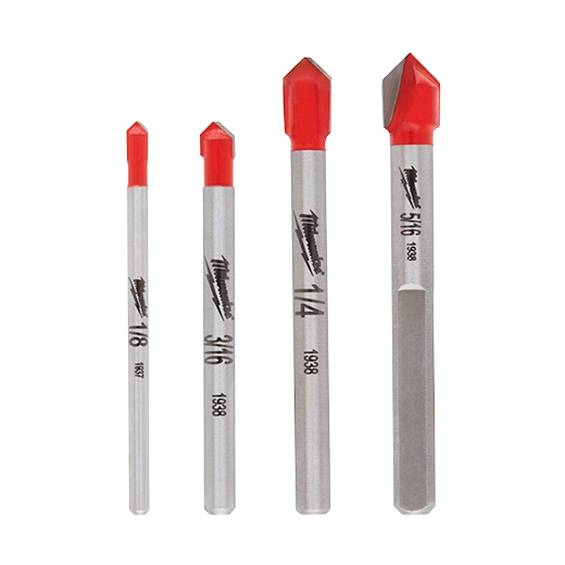 4pc. Glass and Tile Bit Set