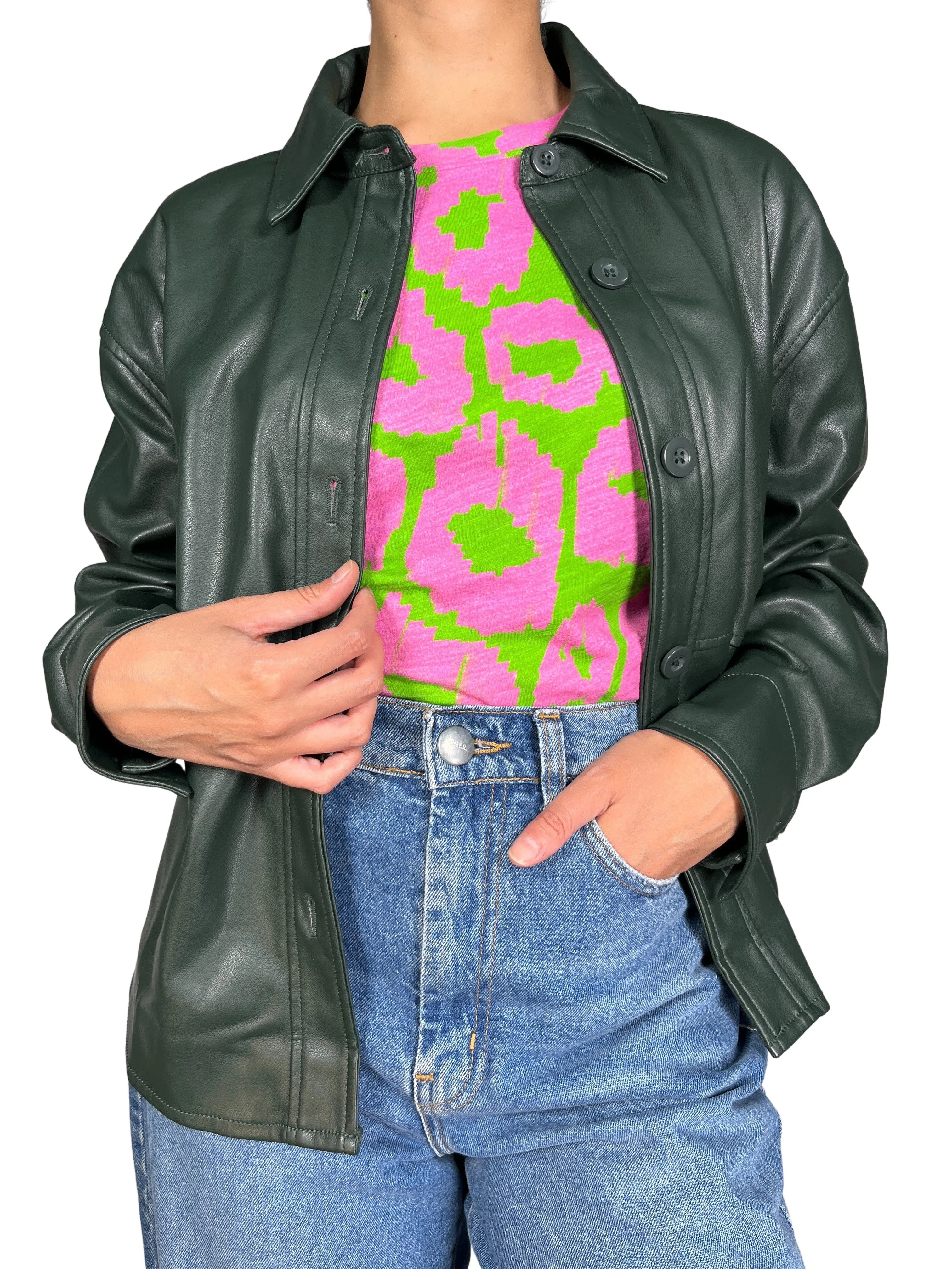 7 FOR ALLMANKIND Sobrecamisa EcoCuero Britney
