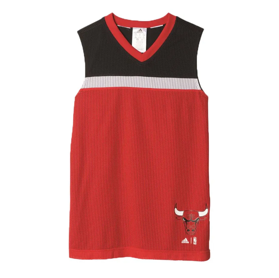 Adidas Camiseta Niño NBA Winter Hoops Rev Chicago Bulls (rojo/negro/blanco)