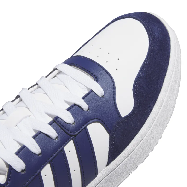 ADIDAS HOOPS 3.0 MID "WHITEDARK BLUE"