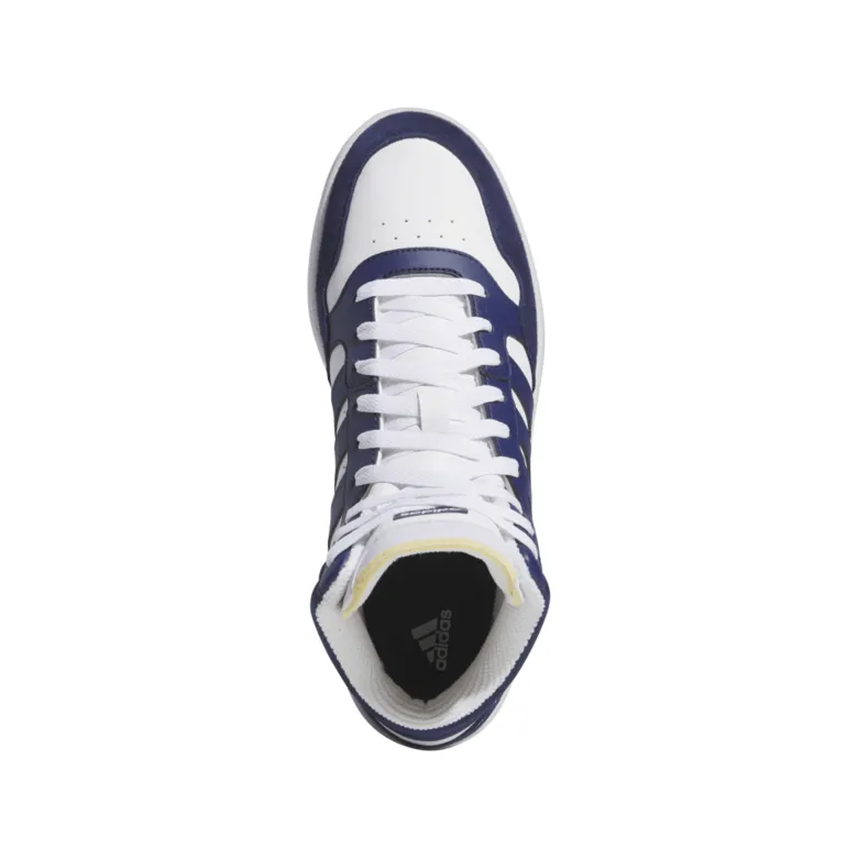 ADIDAS HOOPS 3.0 MID "WHITEDARK BLUE"