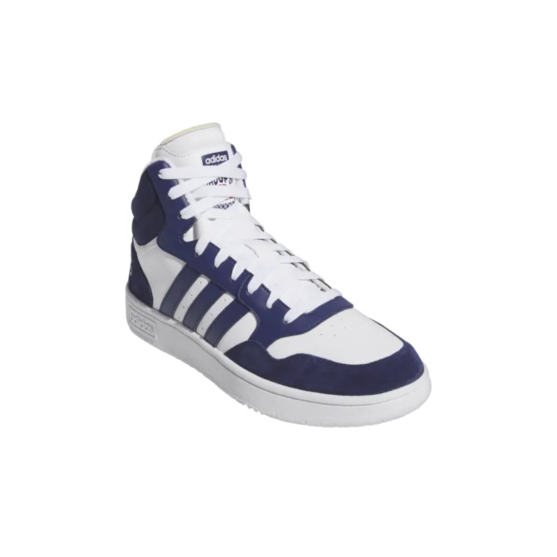ADIDAS HOOPS 3.0 MID "WHITEDARK BLUE"