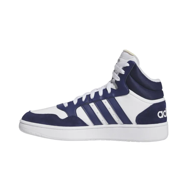 ADIDAS HOOPS 3.0 MID "WHITEDARK BLUE"