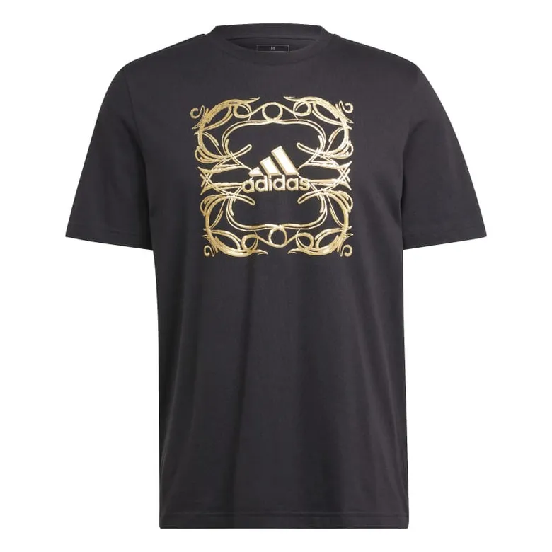 ADIDAS METALLIC GRAPHIC TSHIRT "BLACK"