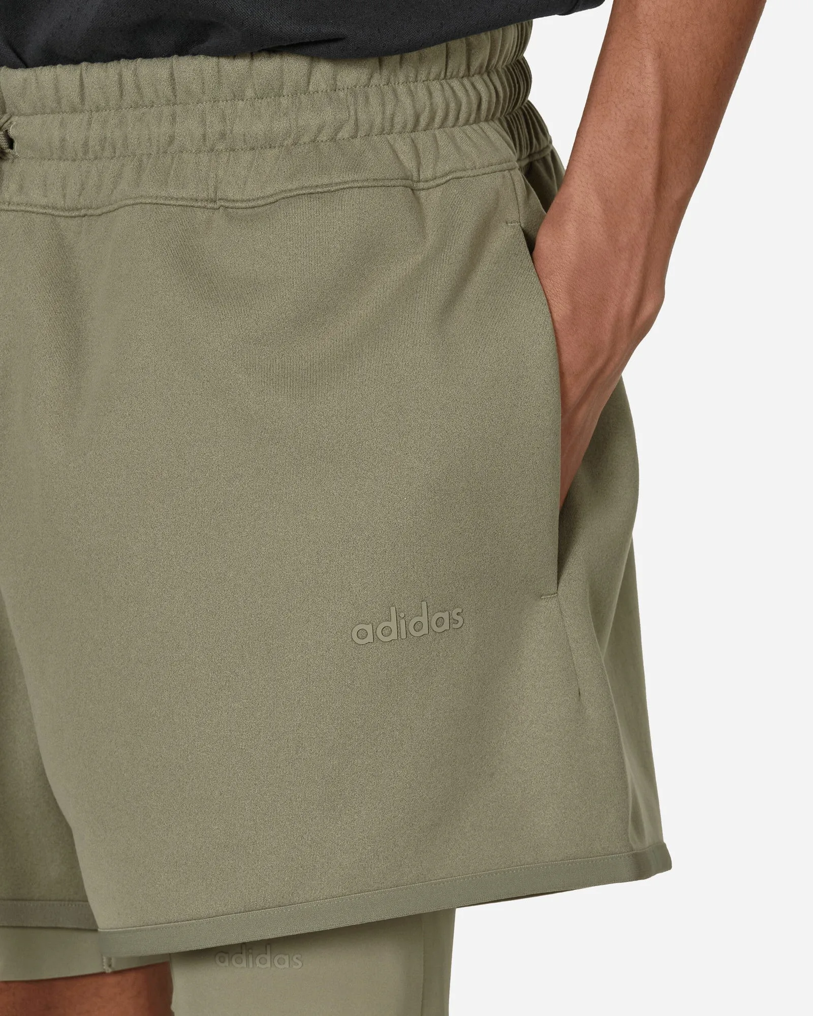 adidas Originals Fear of God Athletics Suede Fleece Shorts Clay
