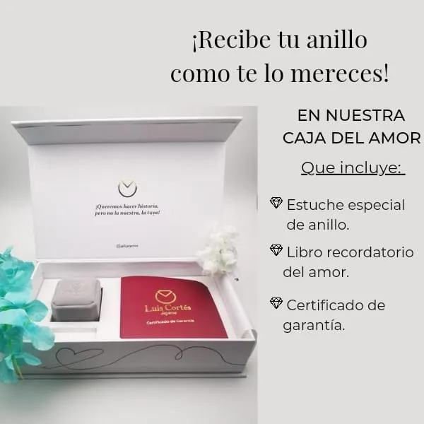 Anillo De Compromiso Oro 18K / REF. 074COB
