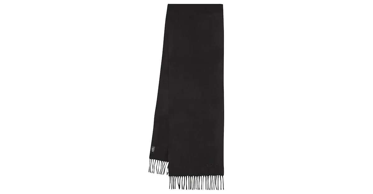 APC PAñUELO BORDADO AMBROISE  A.PAG.DO.  LANA  NEGRO 