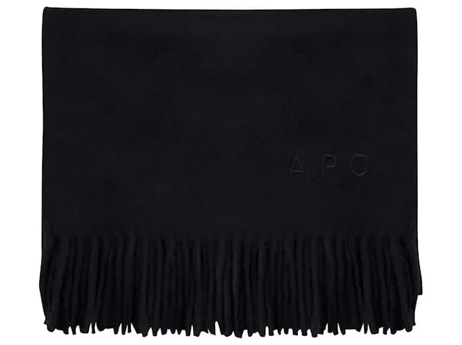 APC PAñUELO BORDADO AMBROISE  A.PAG.DO.  LANA  NEGRO 