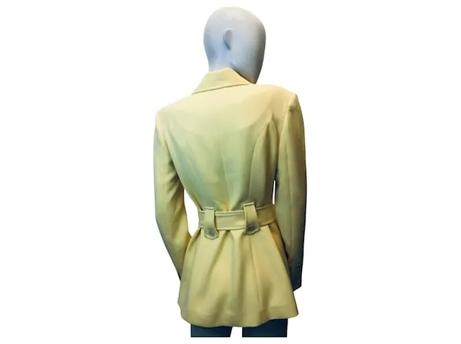 Autre Marque Chaqueta sahariana amarilla francesa Amarillo 