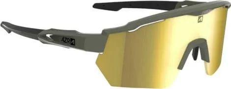Azr Conjunto AZR Race RX Gafas Caqui Mate / Lente Hidrófoba Amarilla + Transparente