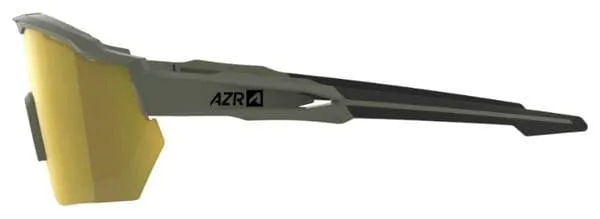 Azr Conjunto AZR Race RX Gafas Caqui Mate / Lente Hidrófoba Amarilla + Transparente
