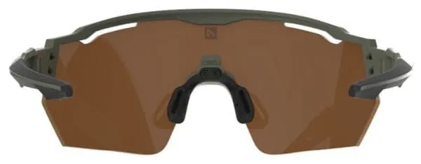 Azr Conjunto AZR Race RX Gafas Caqui Mate / Lente Hidrófoba Amarilla + Transparente