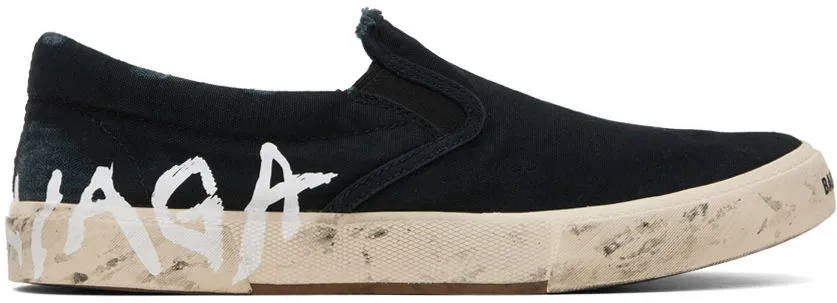 BALENCIAGA PARIS GRAFFITI SLIPON SNEAKERS