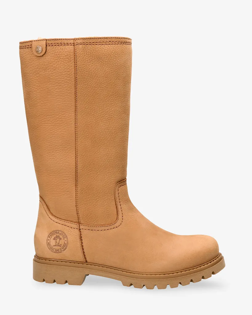 Bambina B128 Botas de piel con forro interior de pelo.