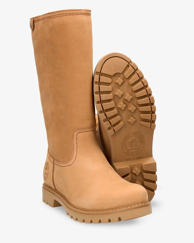 Bambina B128 Botas de piel con forro interior de pelo.