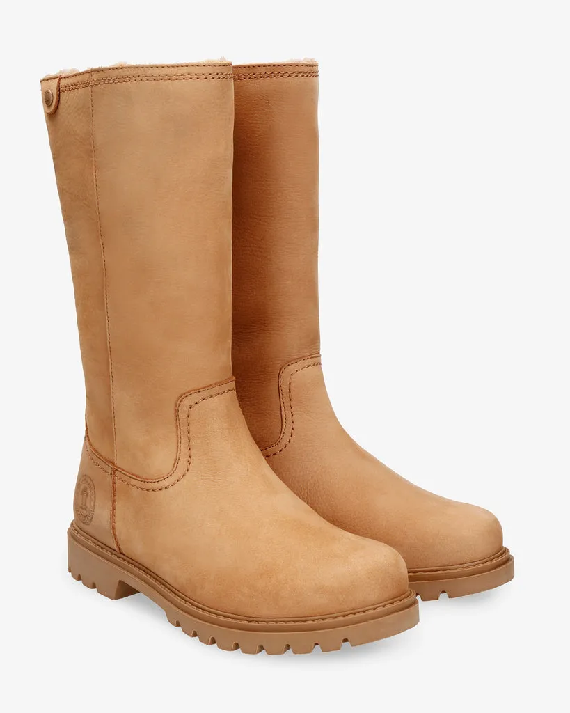 Bambina B128 Botas de piel con forro interior de pelo.