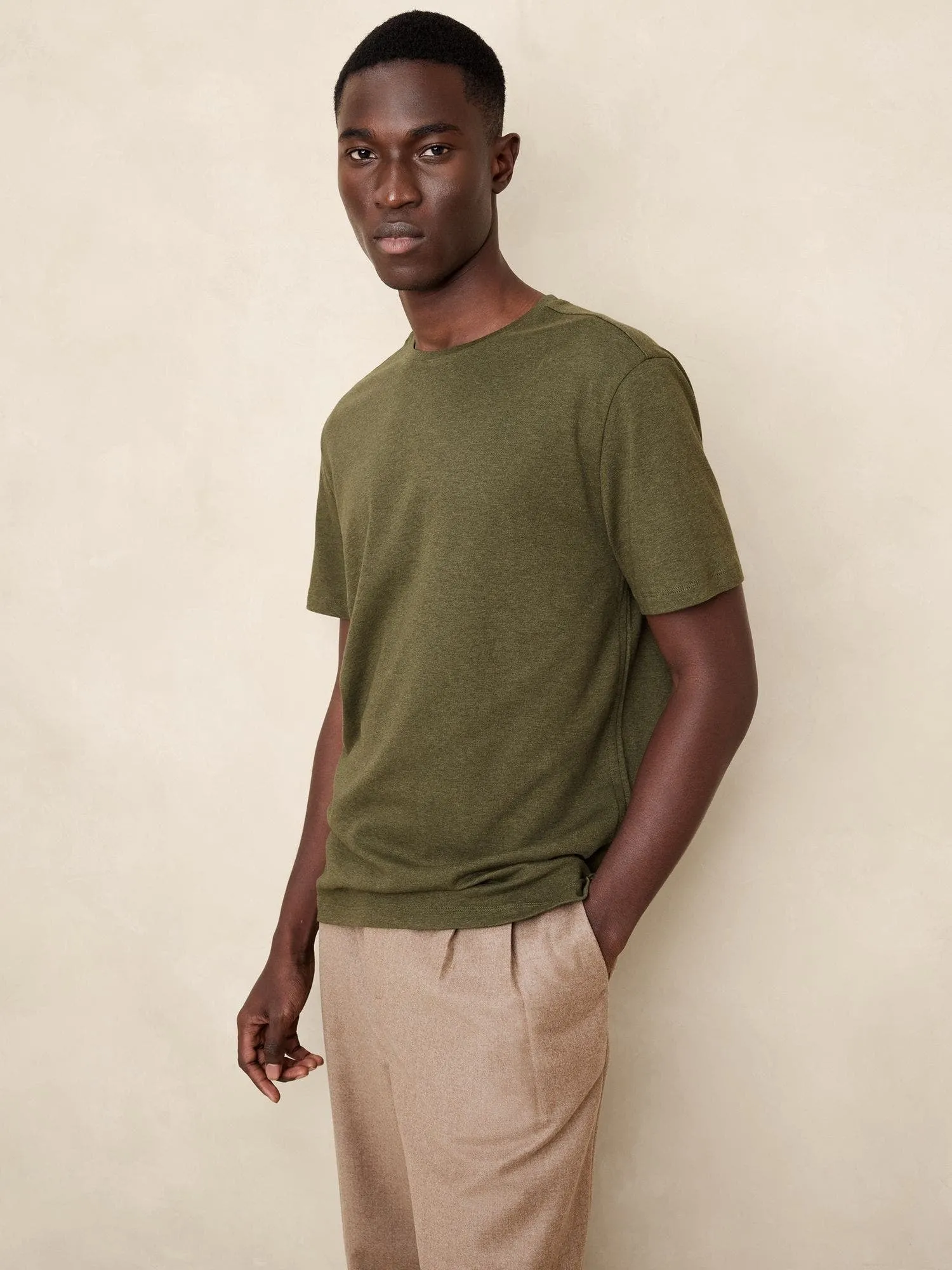 BANANA REPUBLIC POLERA HOMBRE LUX TOUCH CREW
