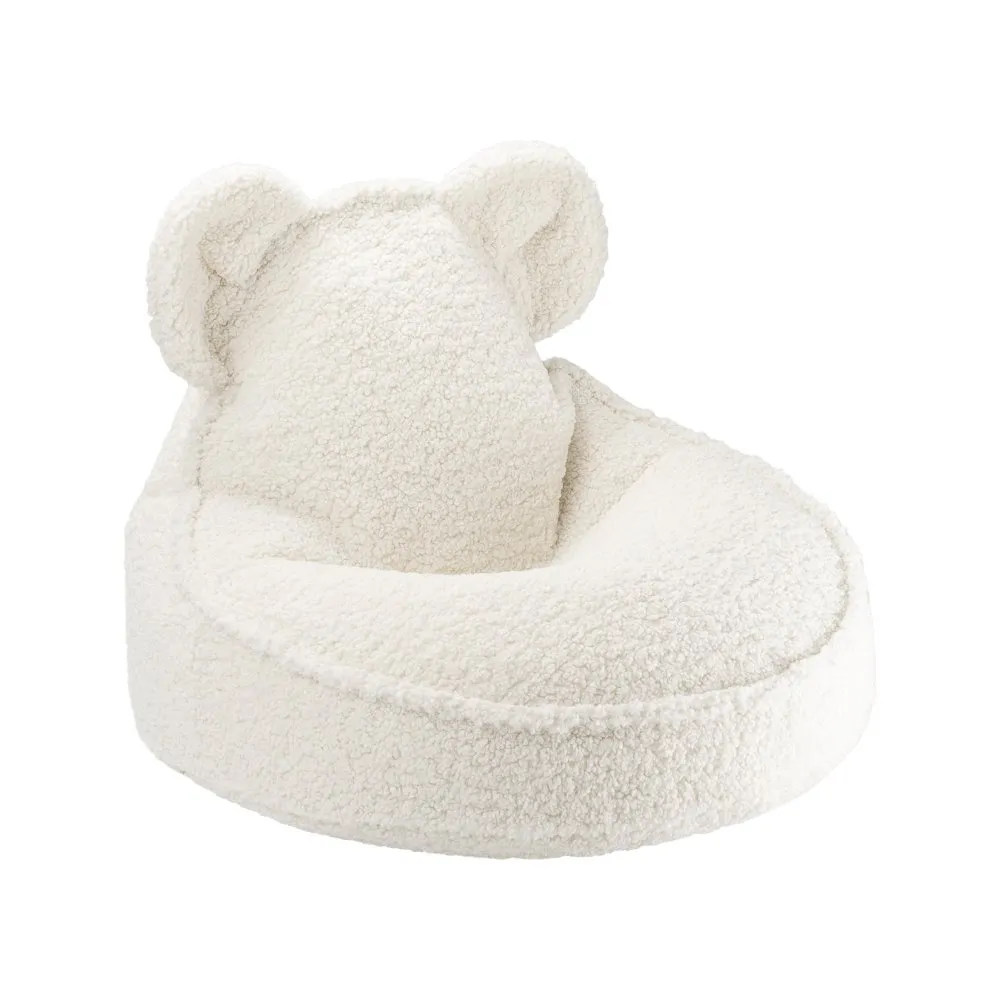 BEANBAG BEAR CHAIR  TEDDY  CREAM WHITE