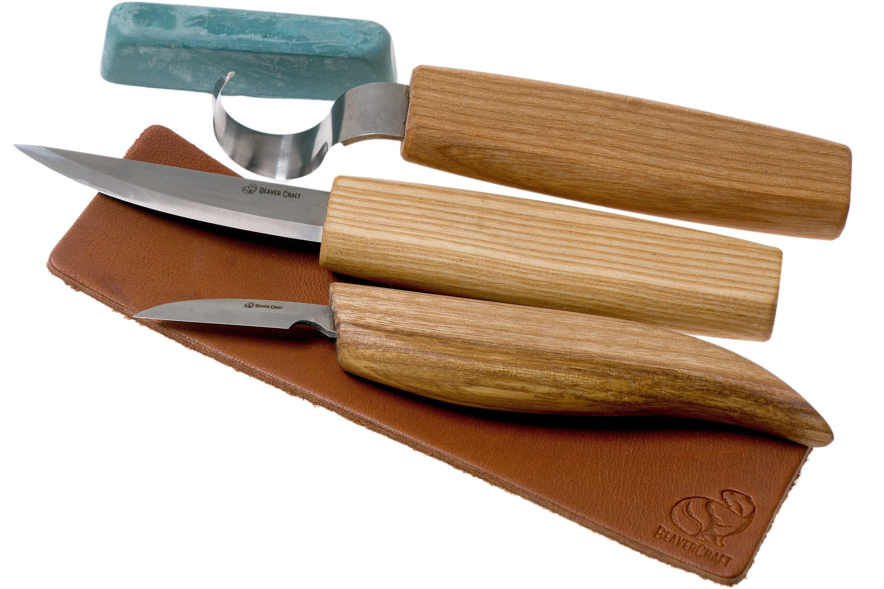 BeaverCraft Extended Spoon Carving Set S13, set de tallado de madera