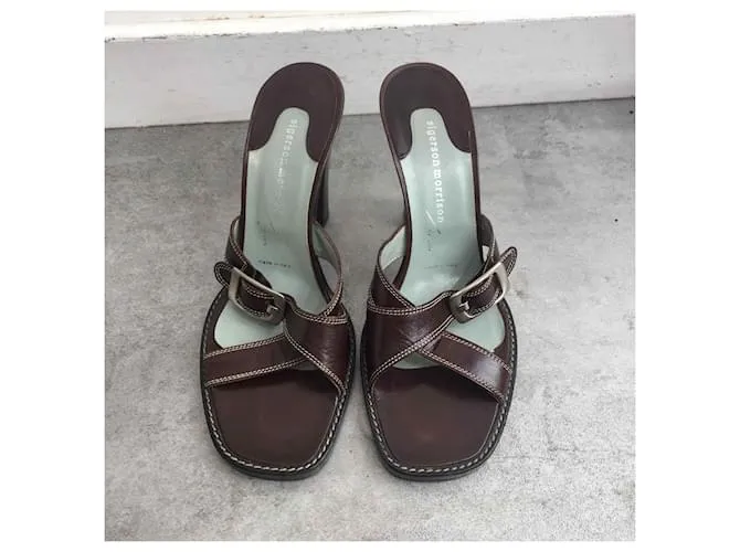 Belle Sigerson Morrison SIGERSON MORRISON Sandalias T.UE 36.5 cuero Castaño 