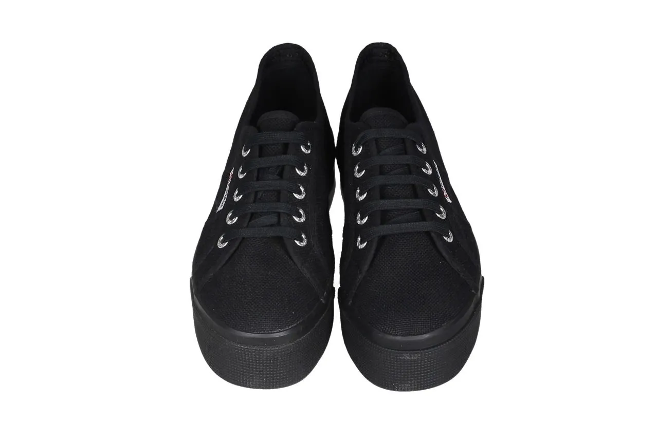 Blucher Lona Negro Piso Doble Goma