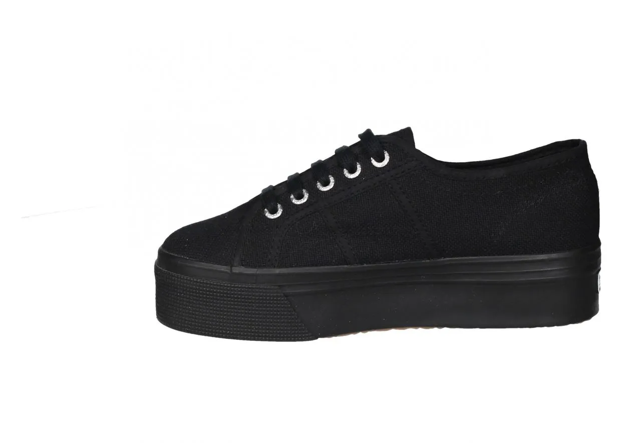 Blucher Lona Negro Piso Doble Goma