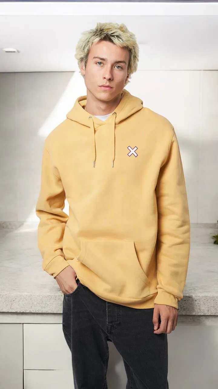 Blue Banana Brand – Sudadera con capucha Vibe amarilla