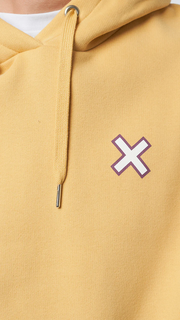 Blue Banana Brand – Sudadera con capucha Vibe amarilla