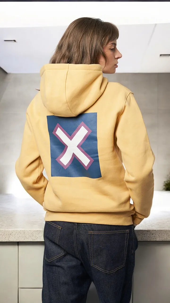 Blue Banana Brand – Sudadera con capucha Vibe amarilla