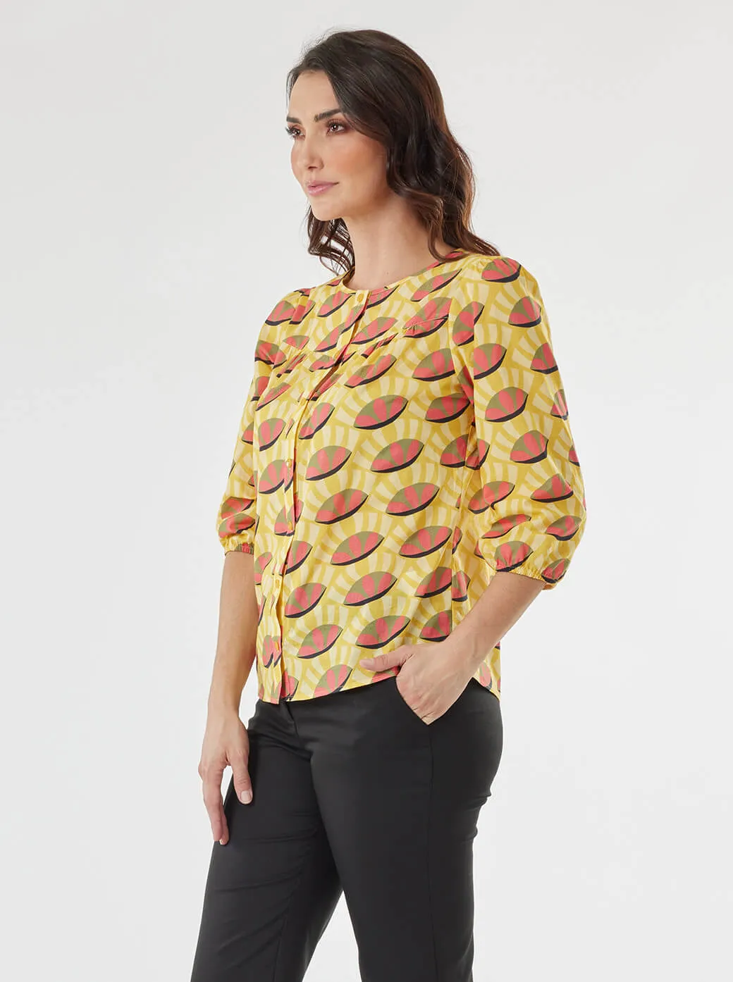Blusa amarilla Ayana