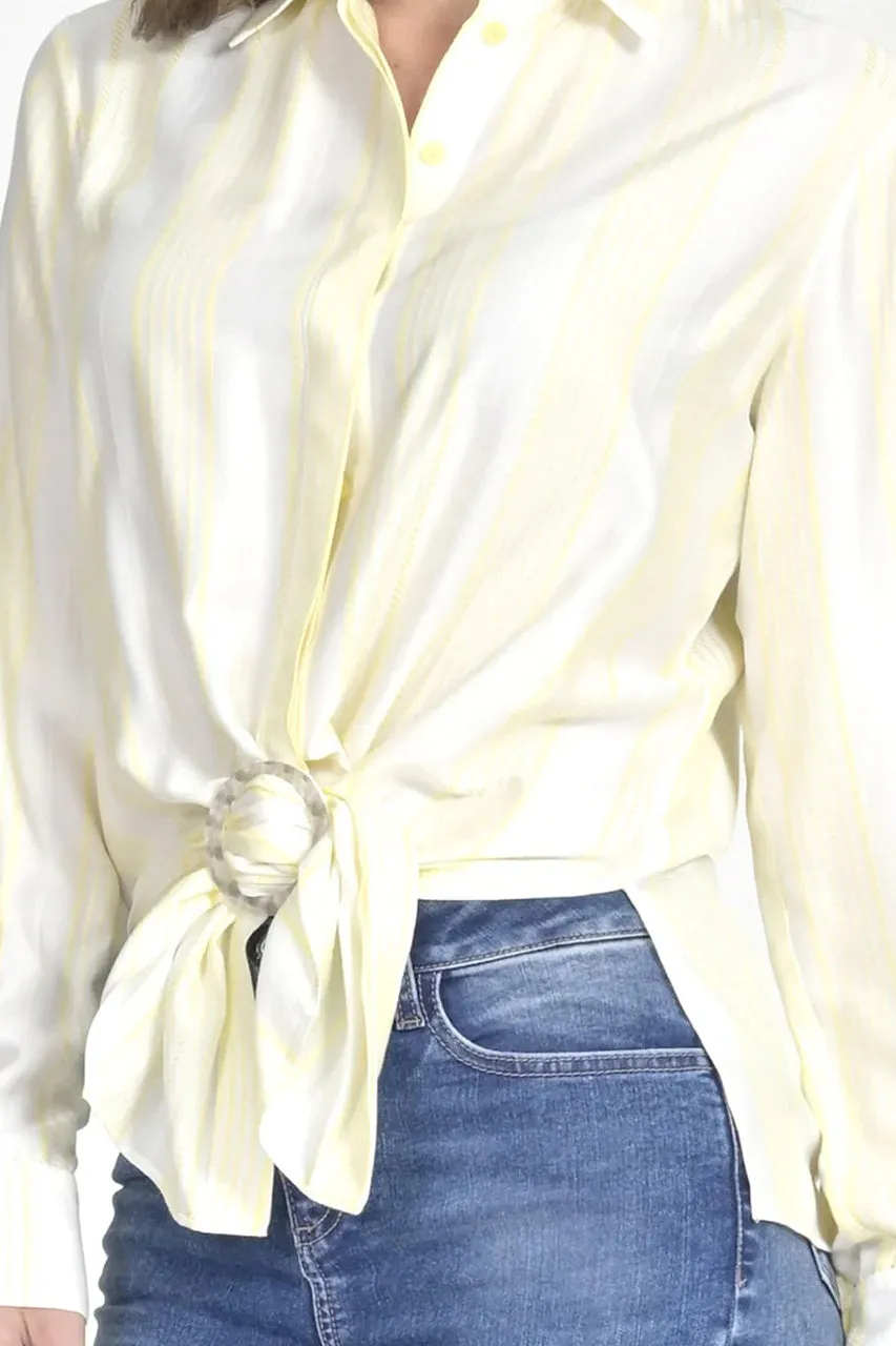 Blusa Amarilla con Hebilla para Mujer Foleys 123060