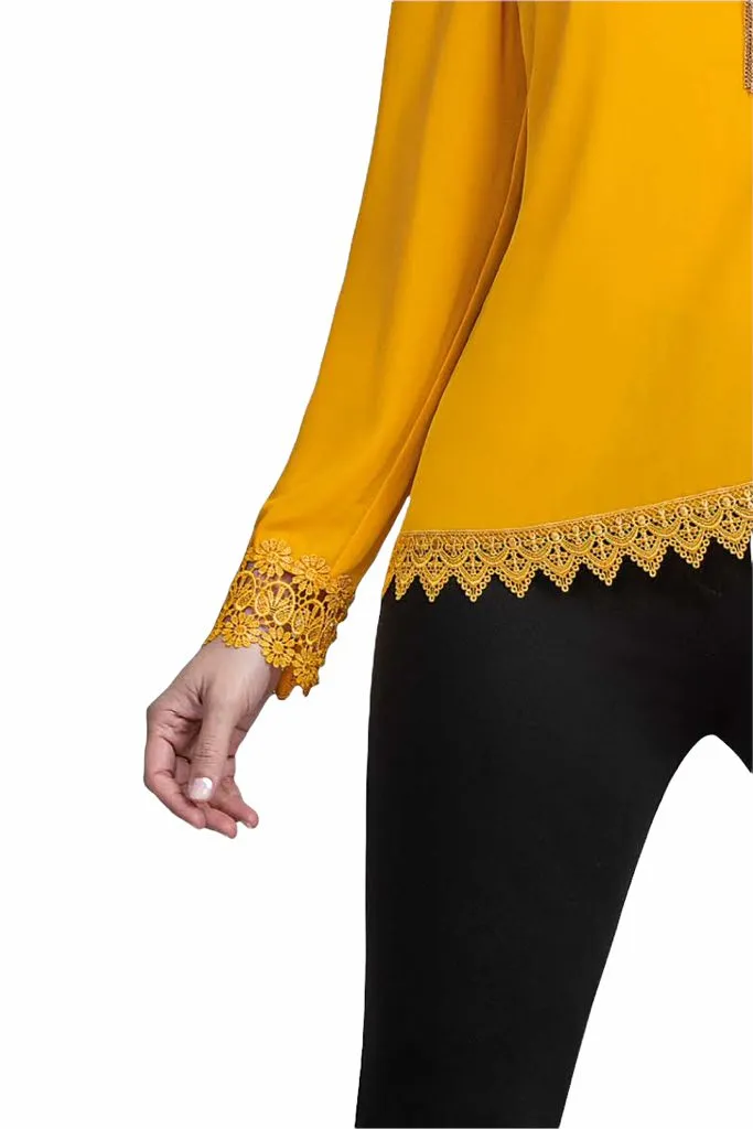 Blusa amarilla dama Cherry 21459