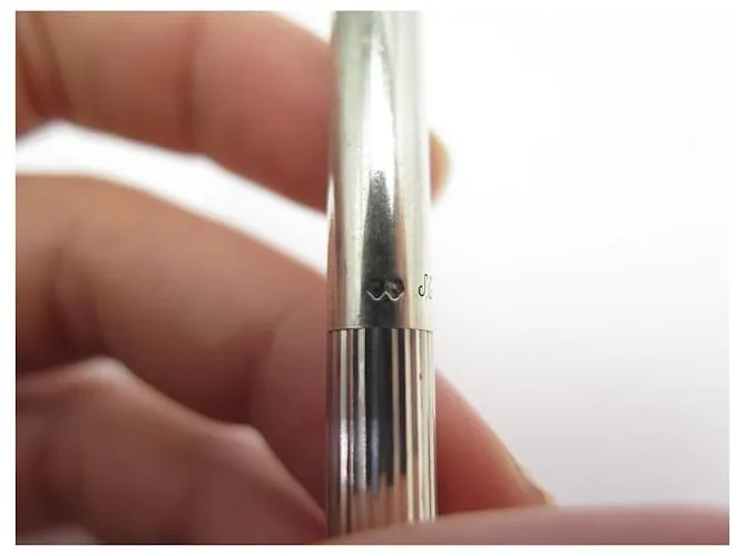BOLÍGRAFO VINTAGE ST DUPONT CLÁSICO DE PLATA DE LEY 925 BOLIGRAFO PLATA 