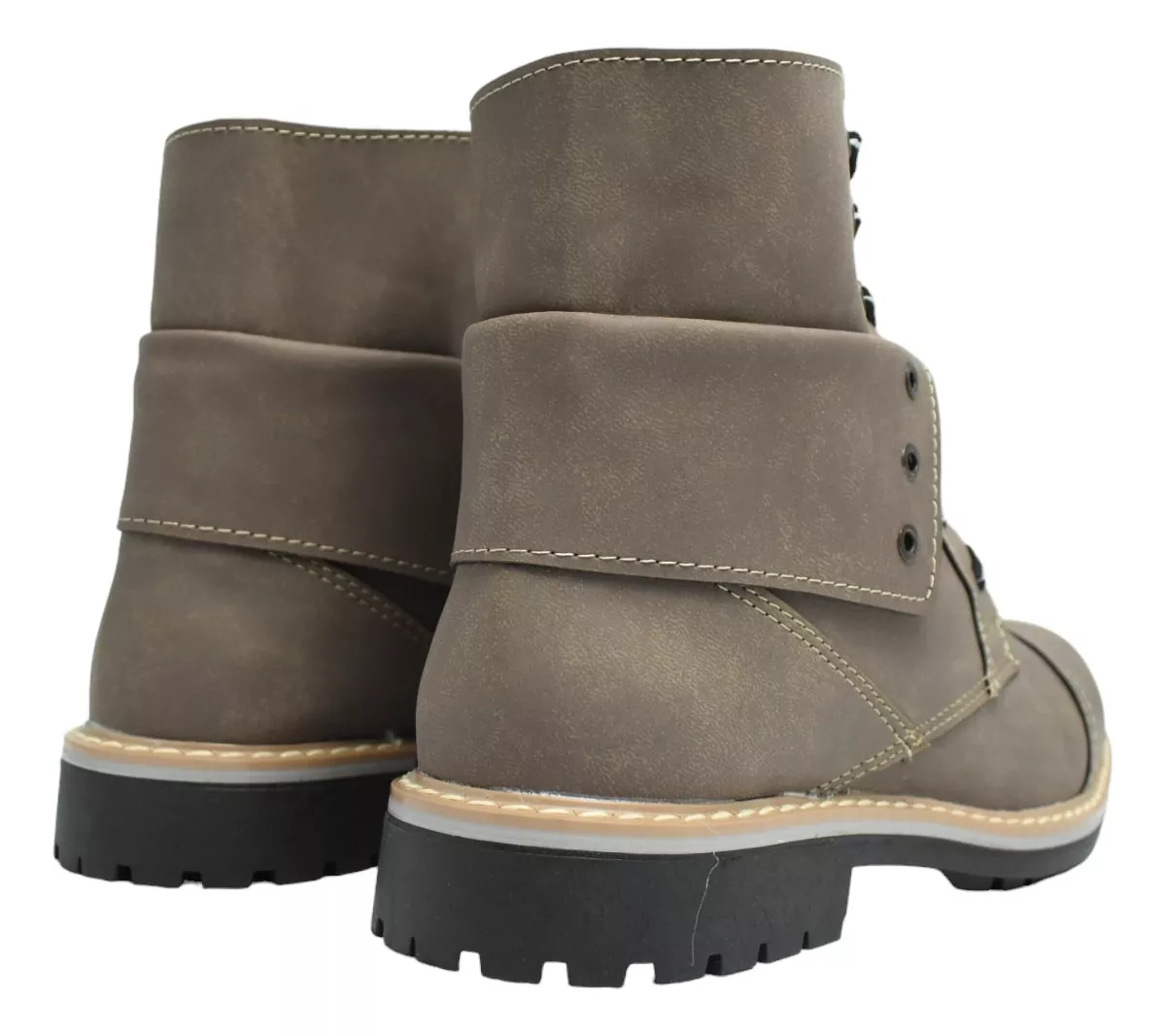 Borcego Bota Borcegui Hombre Cuero Caña Media Wolf 8012