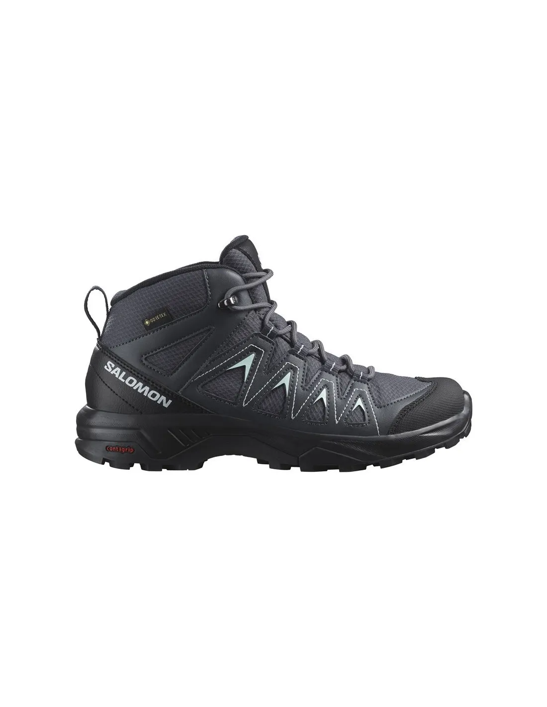 BOTAS DE MONTAñA SALOMON X BRAZE MID GORETEX NEGRO/AZUL MUJER