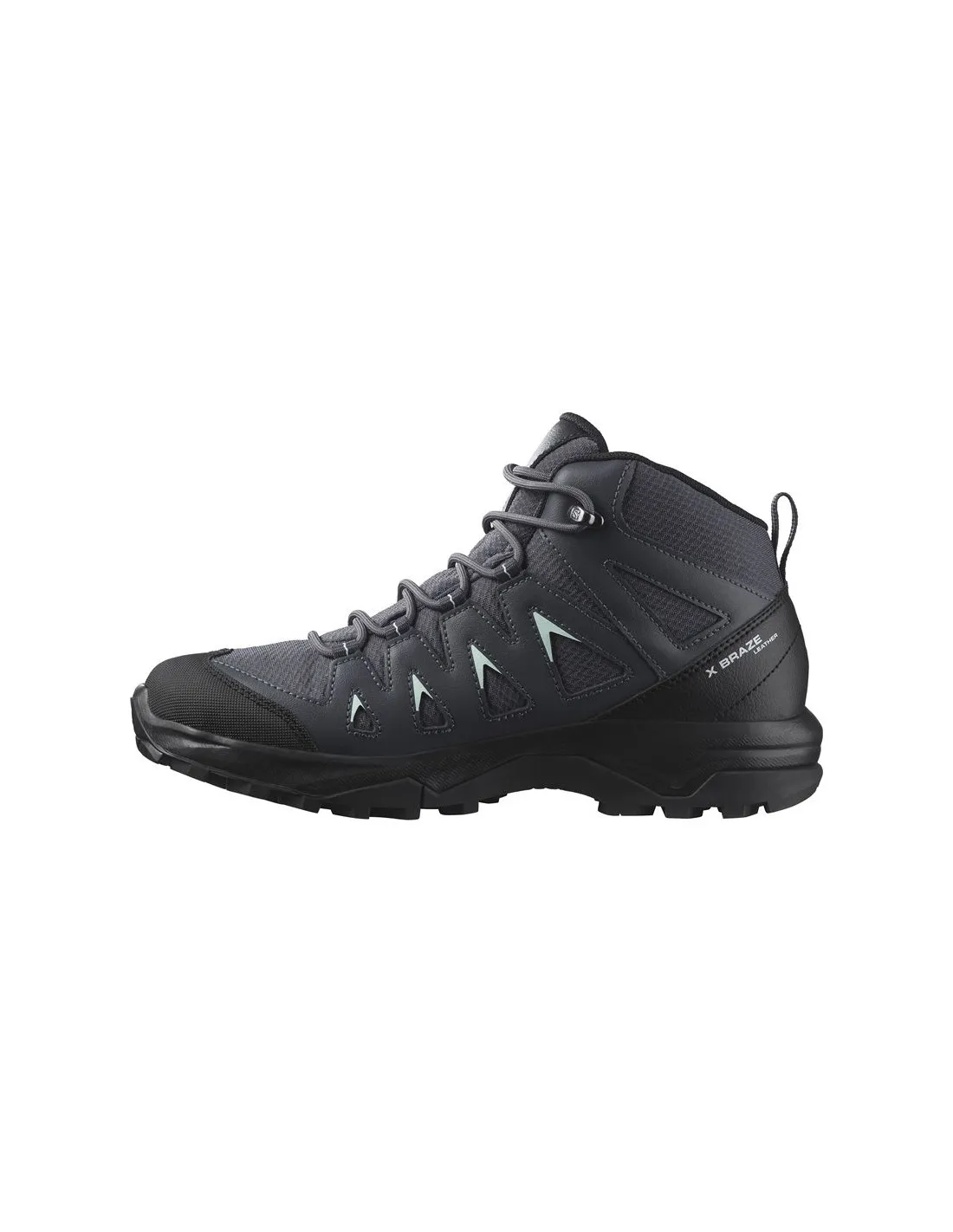 BOTAS DE MONTAñA SALOMON X BRAZE MID GORETEX NEGRO/AZUL MUJER