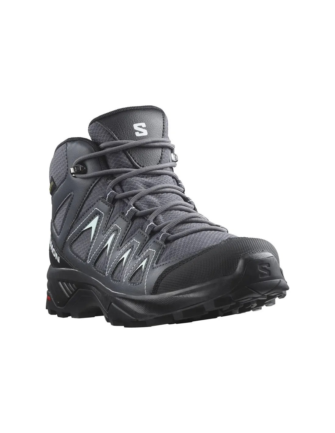 BOTAS DE MONTAñA SALOMON X BRAZE MID GORETEX NEGRO/AZUL MUJER