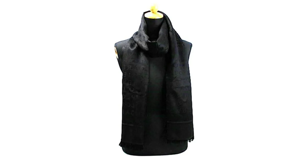 Bulgari Bufanda grande Bvlgari Negro 