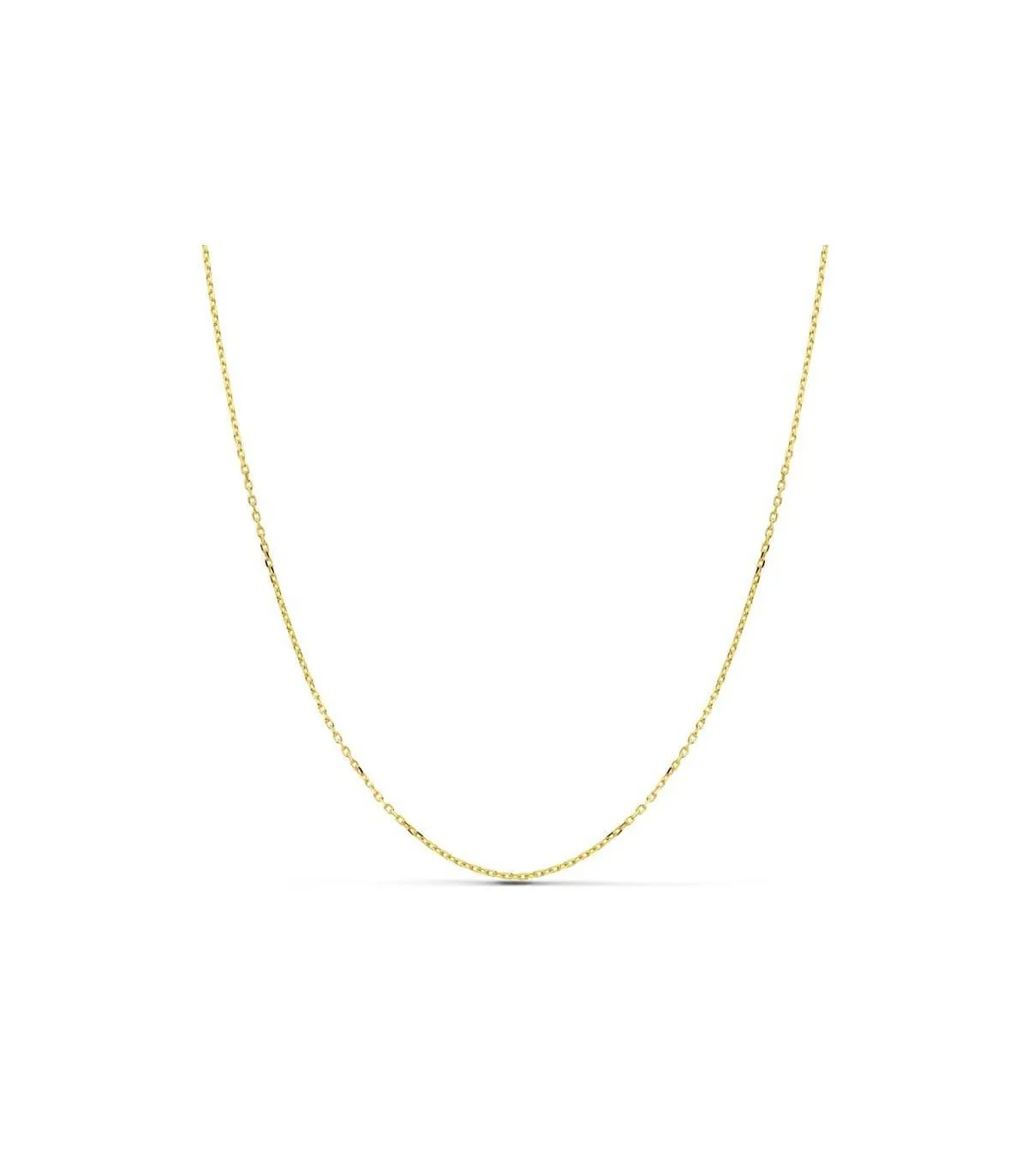 Cadena Forzada 1mm Oro 18 K 45cm