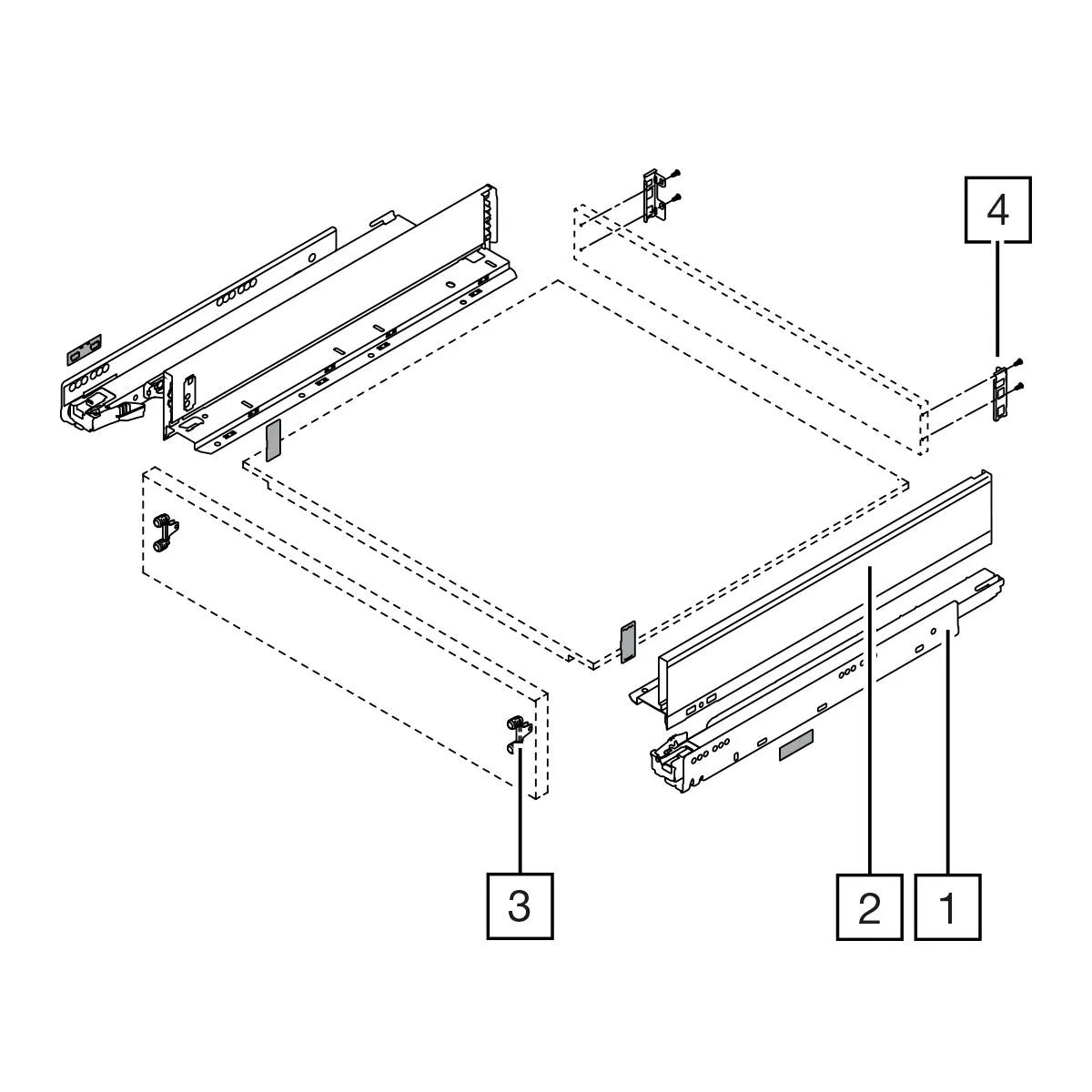 Cajones Blum Legrabox Pure altura M