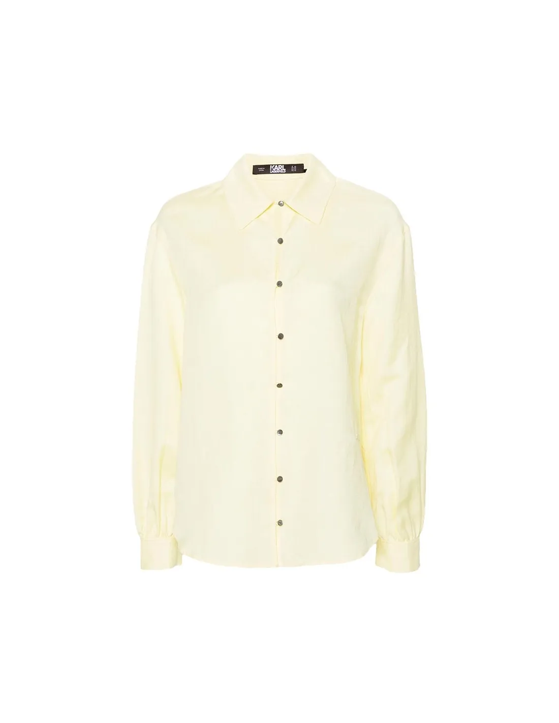 Camisa amarilla abotonada
