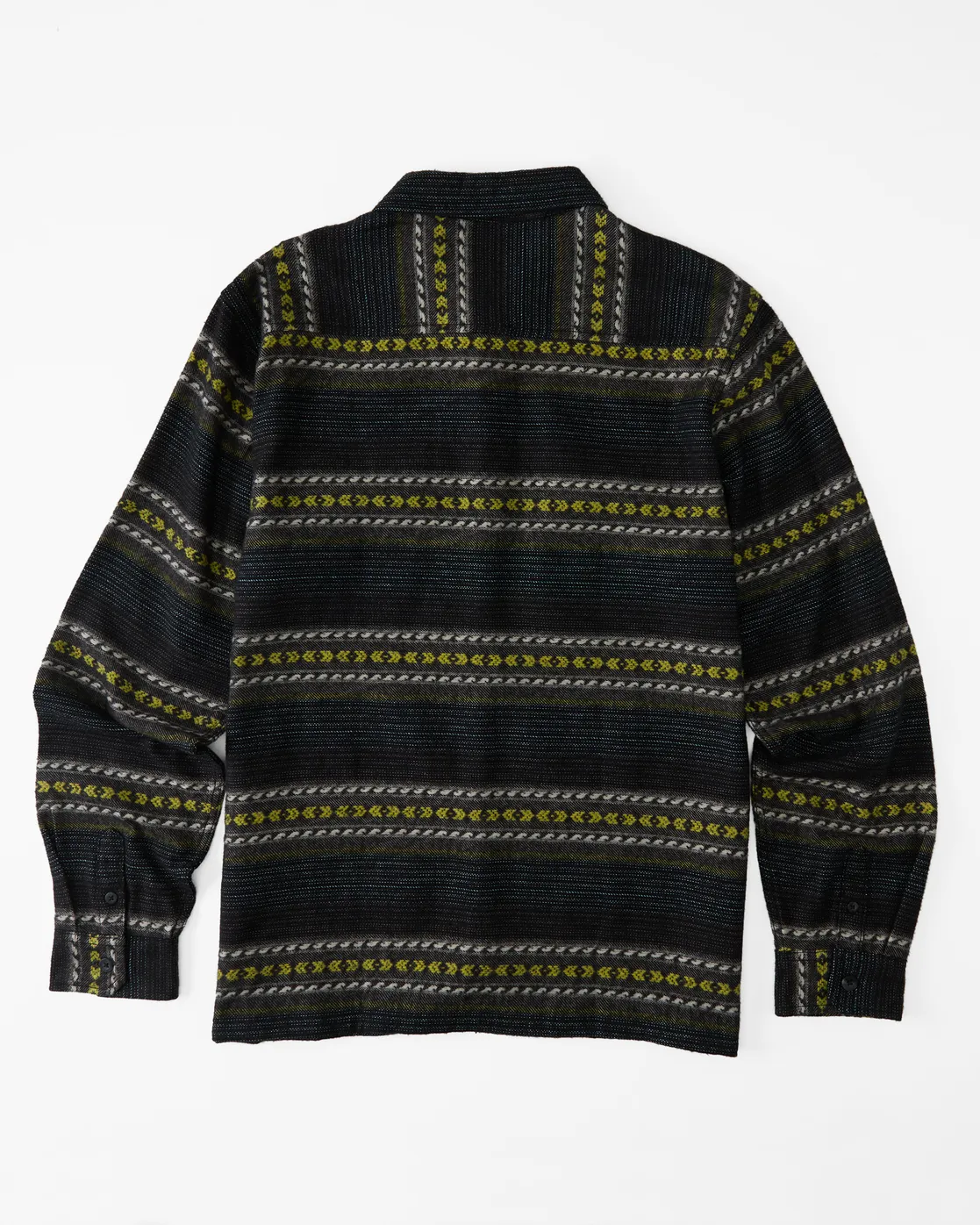Camisa BILLABONG de Manga Larga franela Hombre Offshore Jacquard STEALTH (2315) Ref.  F1SH25BIF2 negra amarilla étnica