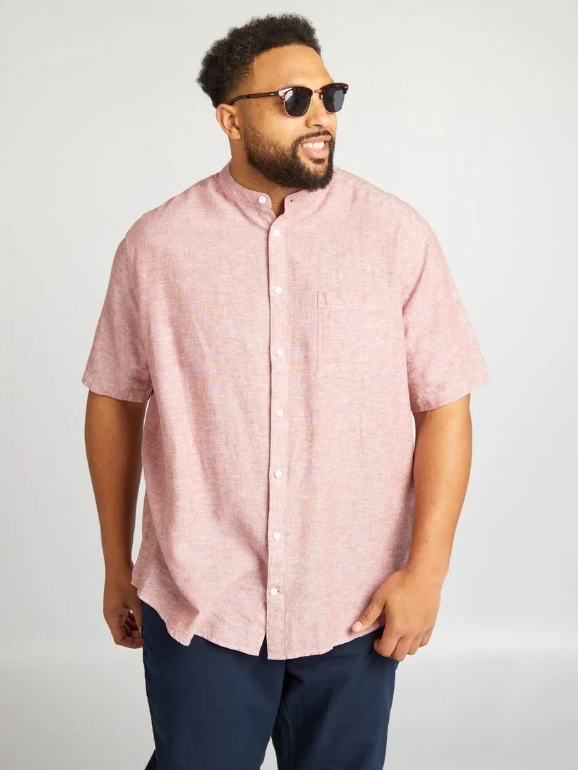 CAMISA CON CUELLO MAO  ROJO