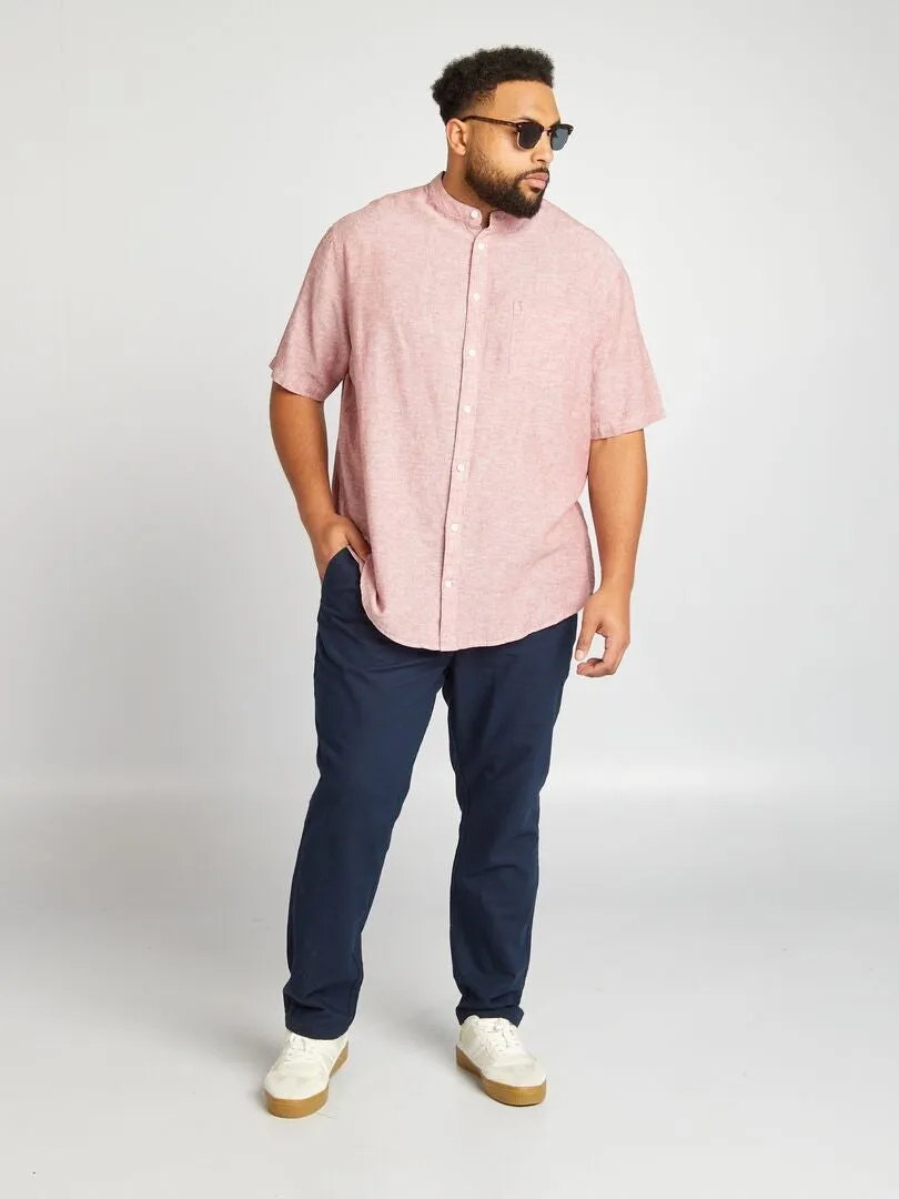 CAMISA CON CUELLO MAO  ROJO