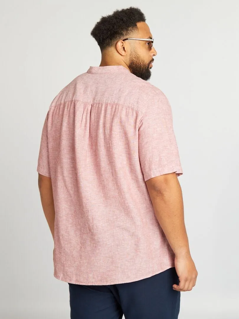 CAMISA CON CUELLO MAO  ROJO