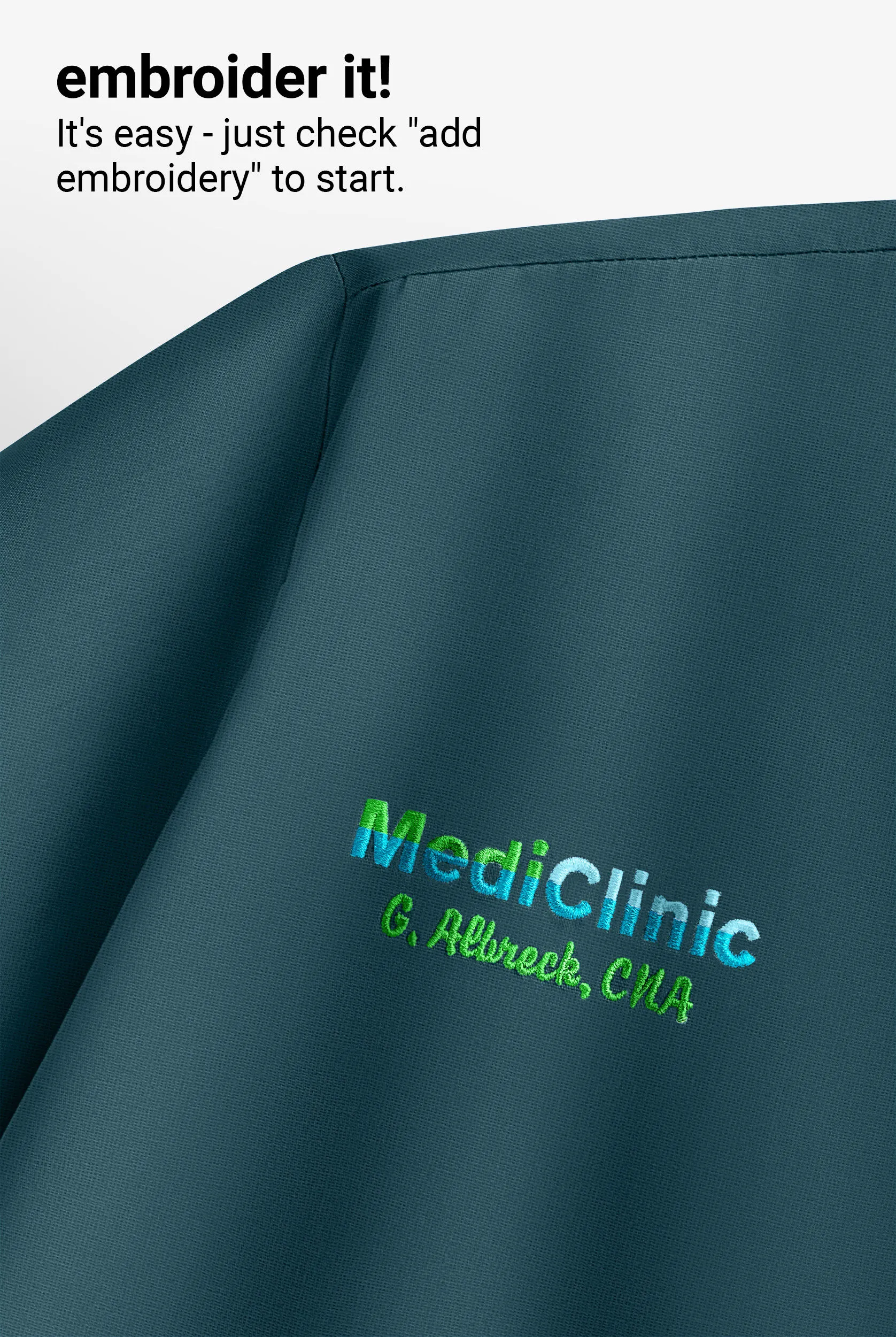 CAMISA M&EACUTE;DICA UA BUTTERSOFT STRETCH CON CUELLO EN V Y 4 BOLSILLOS PARA HOMBRE 